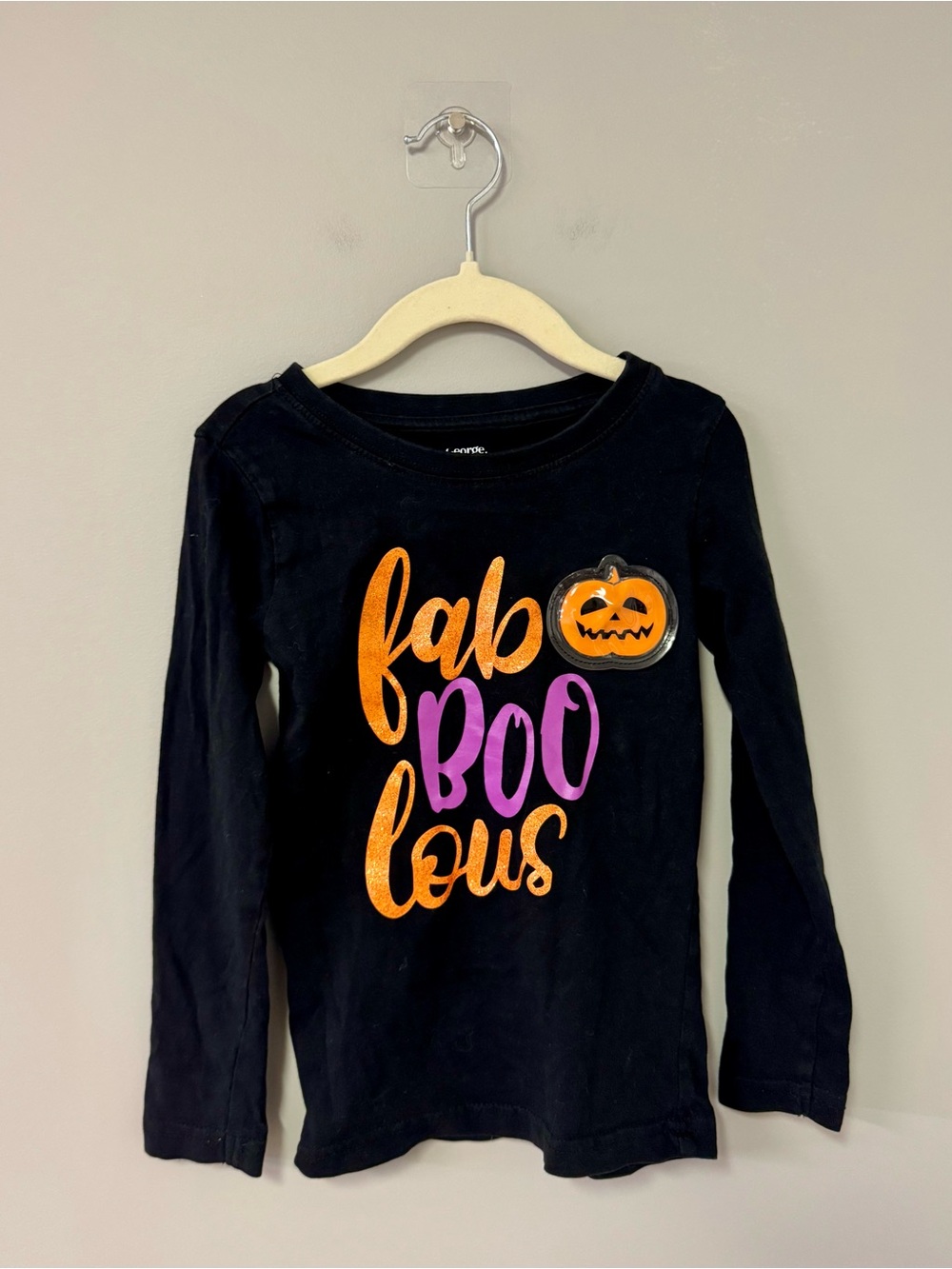 Kids' 'Fab BOO lous' Halloween Long-Sleeve Tee